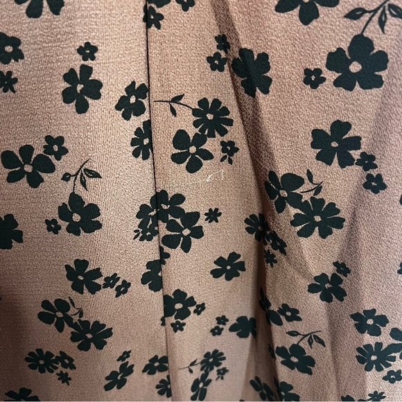 ASOS New Brown and Black Floral Print Dress 4 - Picture 6 of 11